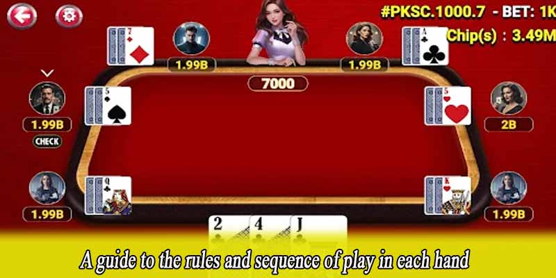 A guide to the rules and sequence of play in each hand